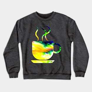 Coffee Mug Abstract Crewneck Sweatshirt